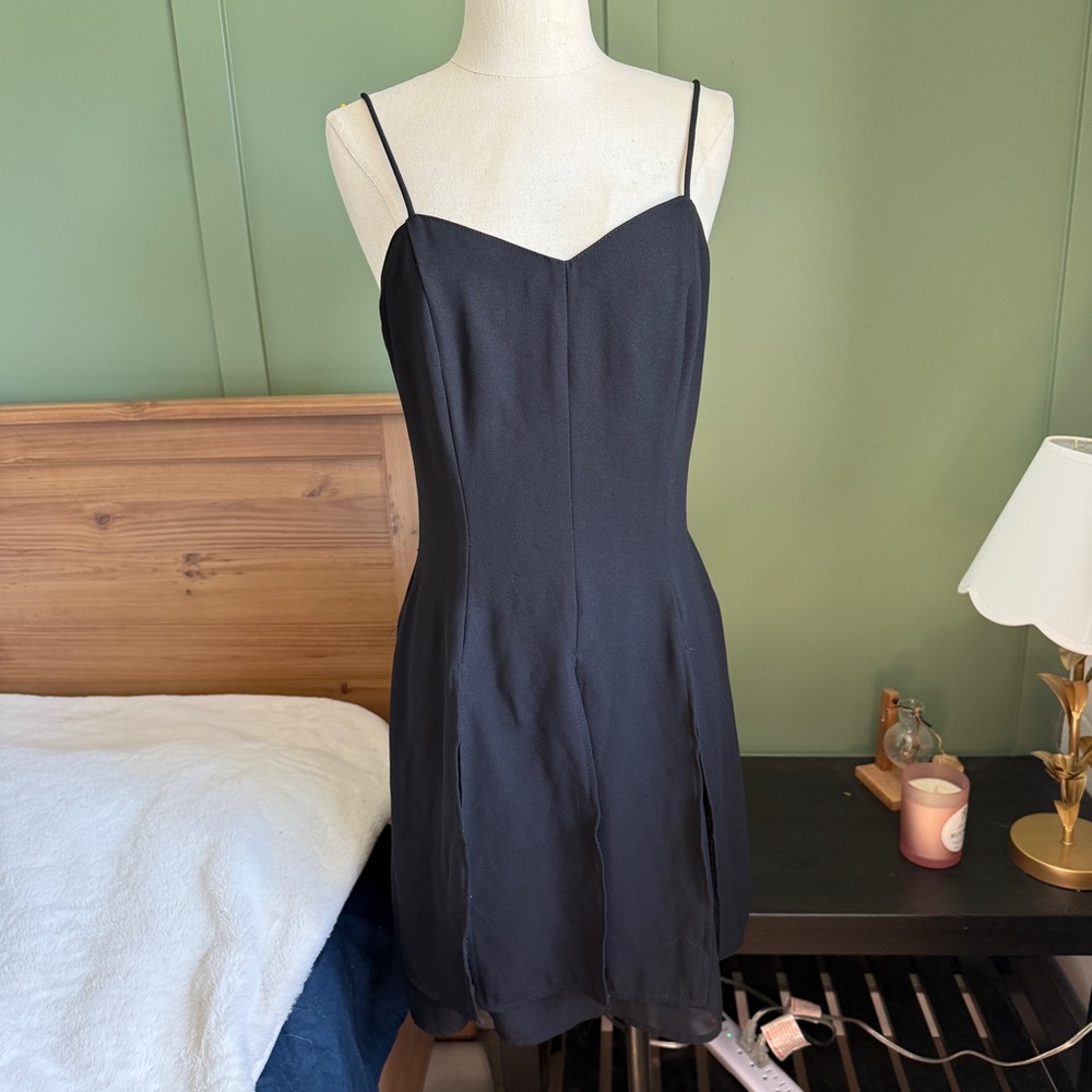 Vintage 90's By Choice California Pleated Skater Dress with Spaghetti Strap